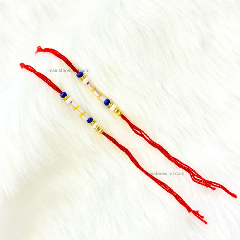 Readymade Blue Design Rakhi Thread